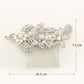 #05448218 Rhinestone, Imitation Pearls Hair Comb