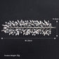 #06418195 Vintage Silver Color Rhinestones Alloy Headband