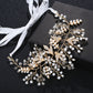 #08418078 Ladies Crystal Headband with Imitation Pearls