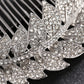 #04448209 Strass, Alliage Feuilles Design Peigne