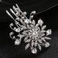 # 02428069 Peigne à cheveux en alliage de strass pour femme vintage exquise