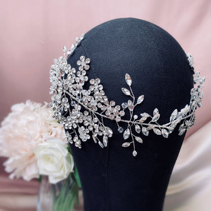 #06419045 Elegant Rhinestone Headpiece - Perfect for Weddings and Special Occasions (Sold in single piece)