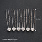 #05448187 Épingles à cheveux avec strass couleur disponible Argent, Or rose, Or (Set pour 6)