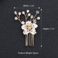 #03418225 Peignes &amp; Barrettes Fleur Élégant Strass/Alliage (vente pour 1 pièce)