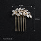 #04448191 Petit peigne à cheveux en zircon cubique (argenté, doré)