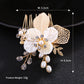 #04418226 Le beau peigne fait main de fleur d'or