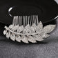 #04448209 Strass, Alliage Feuilles Design Peigne