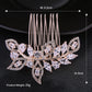 #12448190 Rose Golden Zircon/Alloy Ladies' Comb