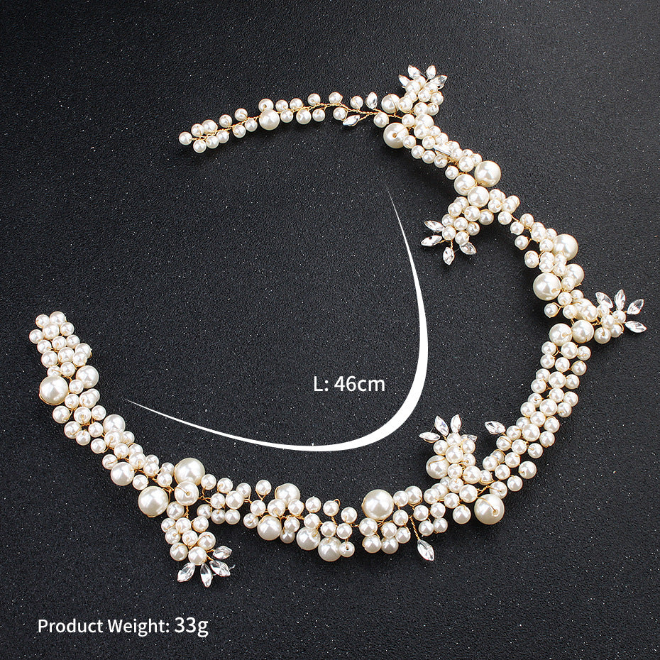 #12418234 Ladies Beautiful Crystal/Alloy/Imitation Pearls Headbands