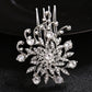# 02428069 Peigne à cheveux en alliage de strass pour femme vintage exquise