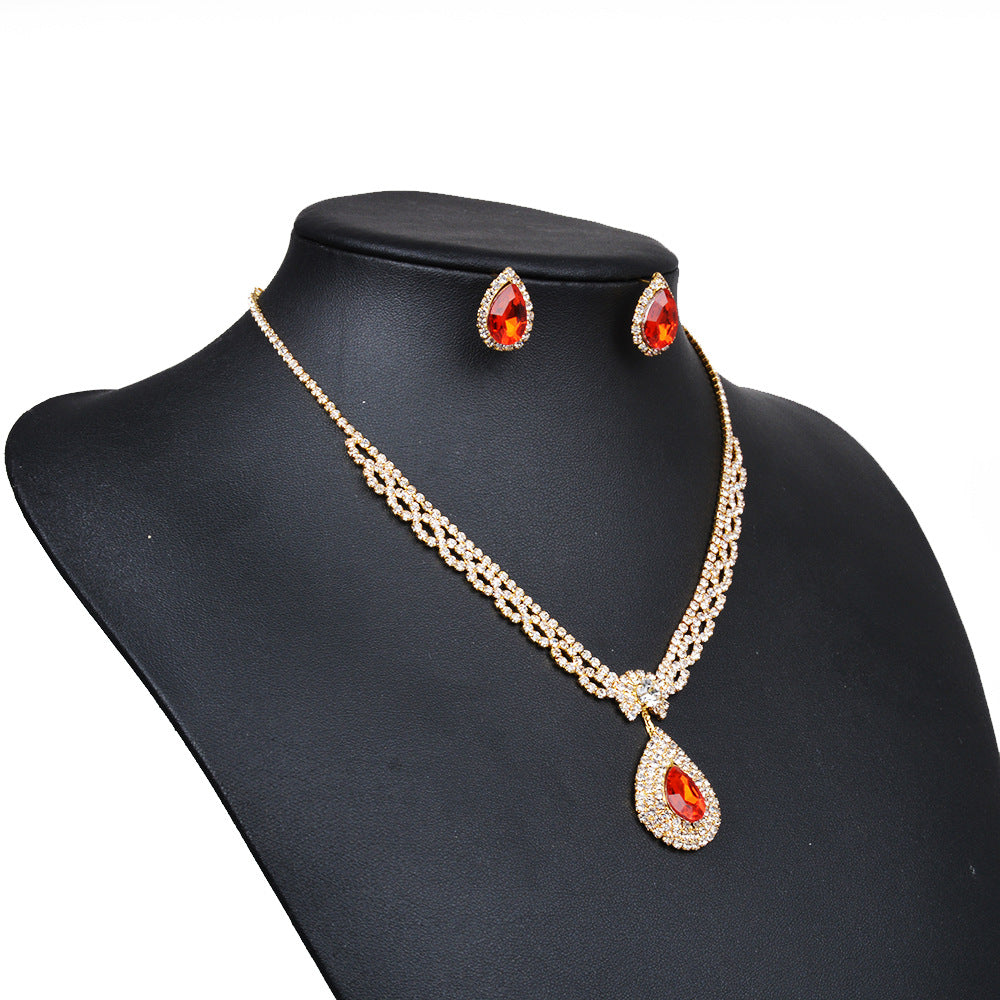 #02518092 Vintage Alloy/Rhinestones Ladies' Jewelry Sets