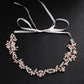 #06418077 Floral Crystal Headbands with Imitation Pearls