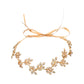 #04419019 Rhinestone and Alloy Leaves shape Headband