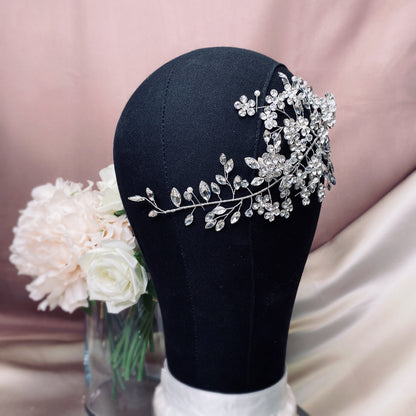 #06419045 Élégant bijou de tête avec strass - Parfait pour les mariages et occasions spéciales (Vendu à l'unité)