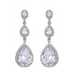 22103435 Boucles d'oreilles pendantes en zircone cubique (argent, or, or rose)