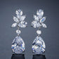 Boucles d'oreilles larmes en oxyde de zirconium 22219613 (argent, or, or rose, bleu)