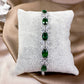 23117011 Bracelets en oxyde de zirconium (disponibles en argent, bleu et vert)