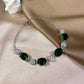 23114004 Bracelets en oxyde de zirconium (disponibles en argent, bleu et vert)