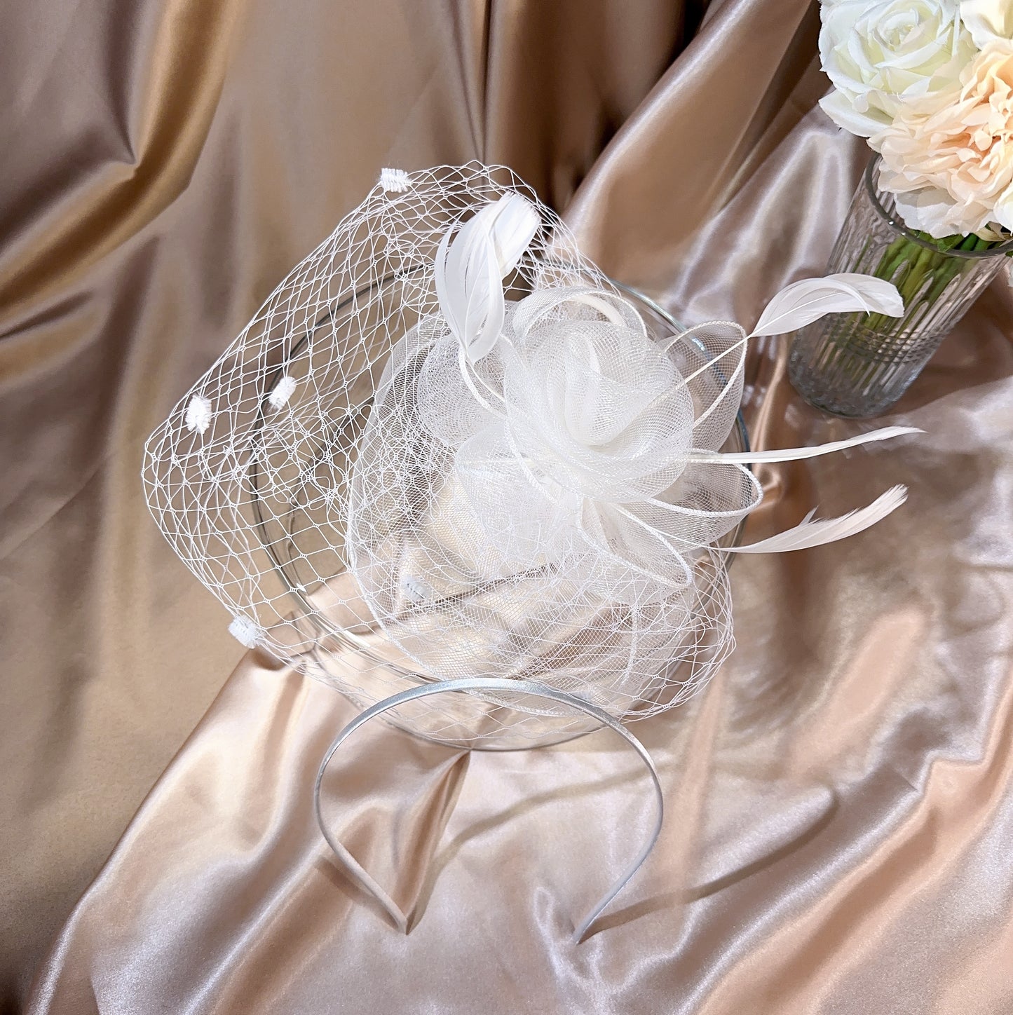 039480011 Fascinators for Women Bridal Hats for Wedding Tea Party Hats