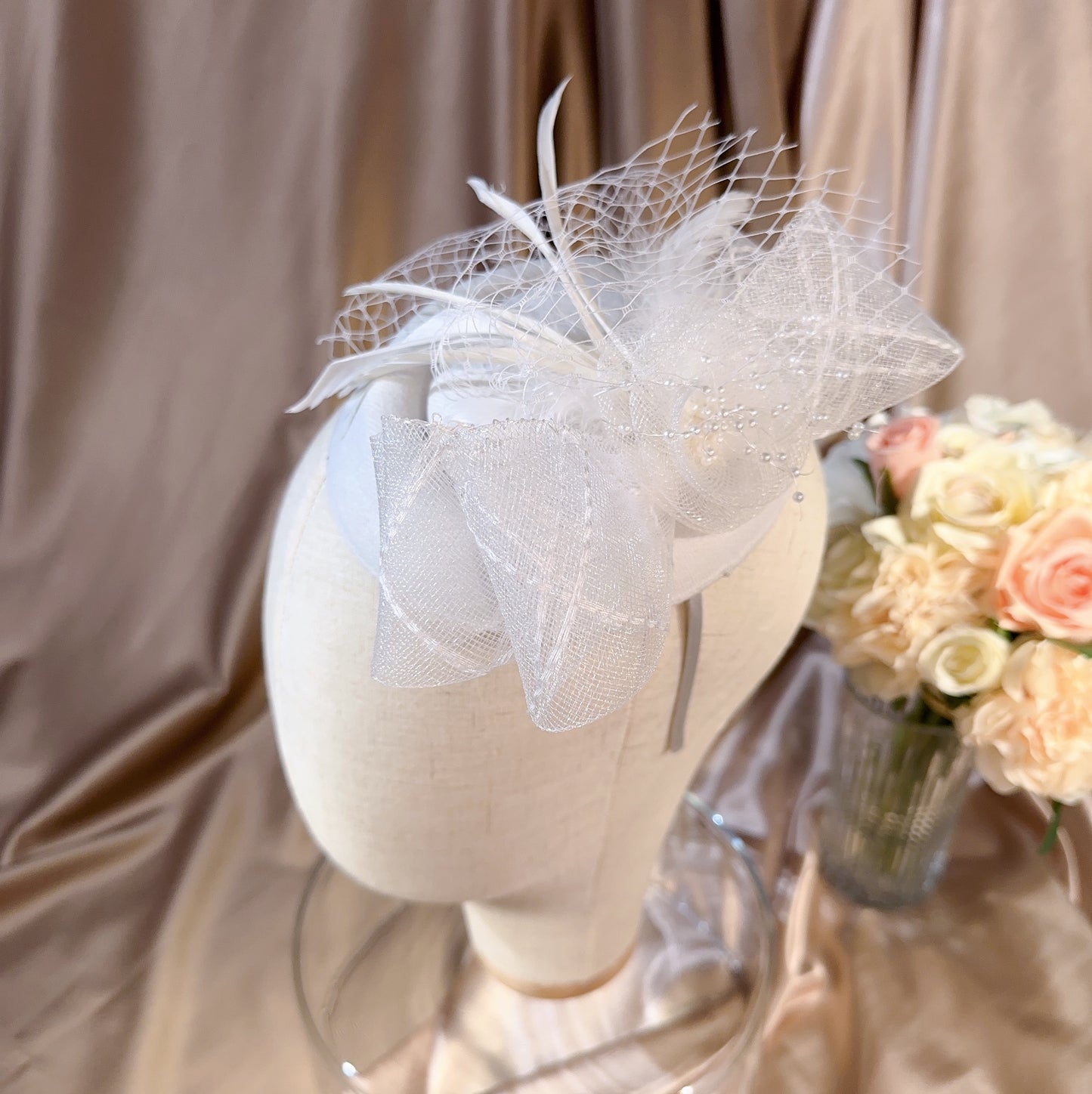 039480018 Bridal Hats for Wedding/Tea Party Hats Fascinators Millinary with Veil (Available Black )