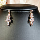 Parure de bijoux florale intemporelle – Collier en zircone cubique et boucles d'oreilles pendantes