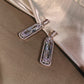 #22103436 Boucles d'oreilles de luxe avec zircones cubiques taille baguette, parfaites pour toute occasion spéciale