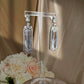 #22103436 Boucles d'oreilles de luxe avec zircones cubiques taille baguette, parfaites pour toute occasion spéciale
