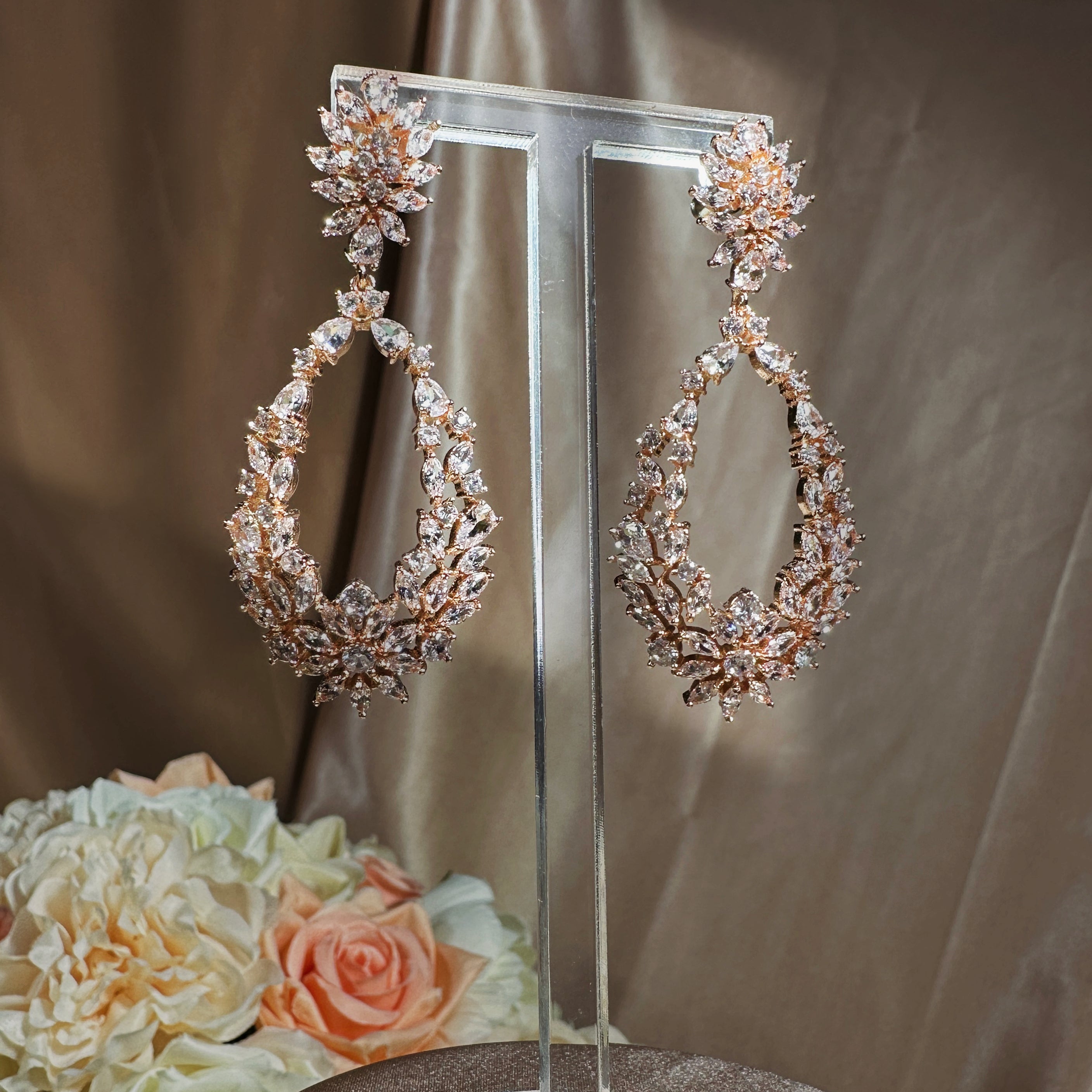 22103440 Elegant and Affordable Cubic Zirconia Stud Earrings