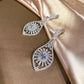 #11532010  Brilliant Round Cut Cubic Zirconia Drop Earrings