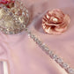 #220433013 Ceintures de mariée en strass (argent et or rose)