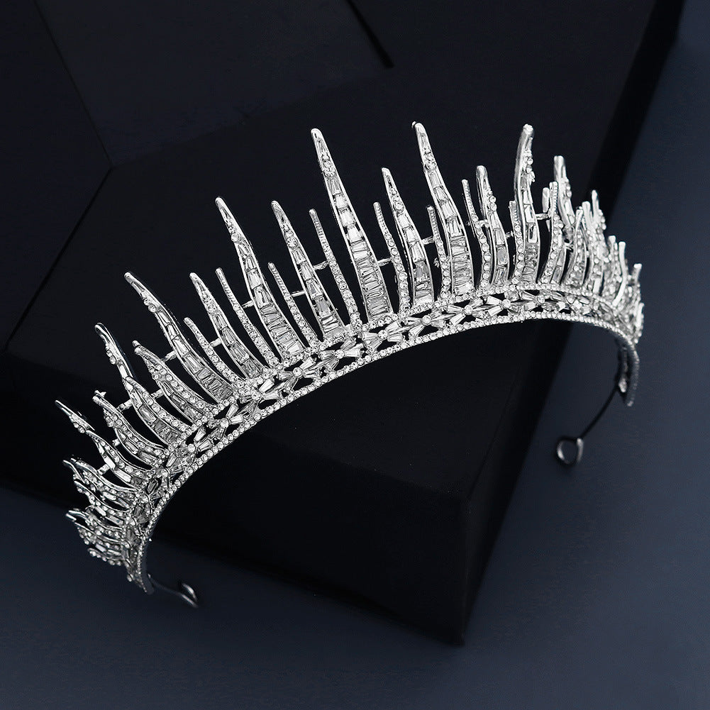 23292858 Royal Style Tiara for Wedding, Party, Birthday available Silver & Gold