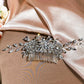 Luxe Floral Rhinestone Hair Comb | Versatile Statement Headpiece for Weddings & Galas