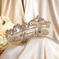 23292873 Pearl-Studded Gold Tiara for a Touch of Glamour