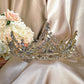 23292866 Elegant Gold Rhinestone Tiara for a Romantic Look | Bridal Hairstyle | Bridal Accessories | For Wedding