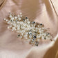 23306323 Elegant Pearl Hair Comb with Sparkling Rhinestones | For Bridal Hairstyle | Wedding