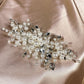 23306323 Elegant Pearl Hair Comb with Sparkling Rhinestones | For Bridal Hairstyle | Wedding
