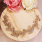 #09410071 Rhinestone, Imitation Pearls Golden Headband 35cm*4cm