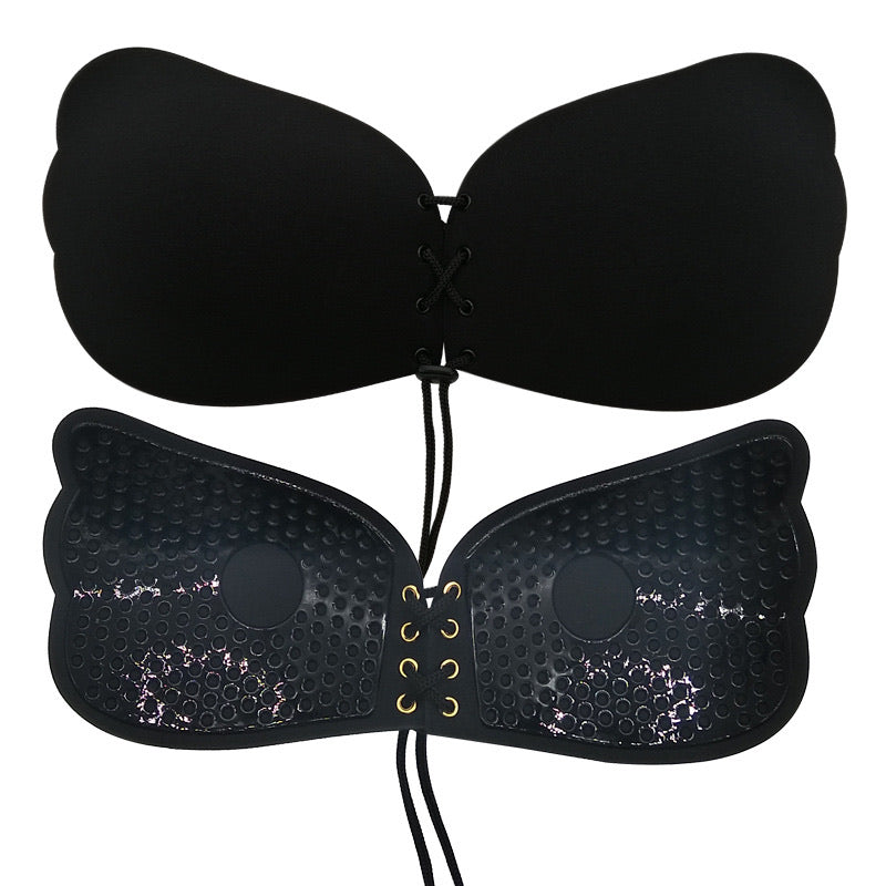 Feminine Chinlon Spandex Strapless Wireless Bra Nipple Covers