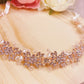 #06410074 Rhinestones Headband with Imitation Pearls (Rose Gold, Silver, Golden) 32cm*2.5cm