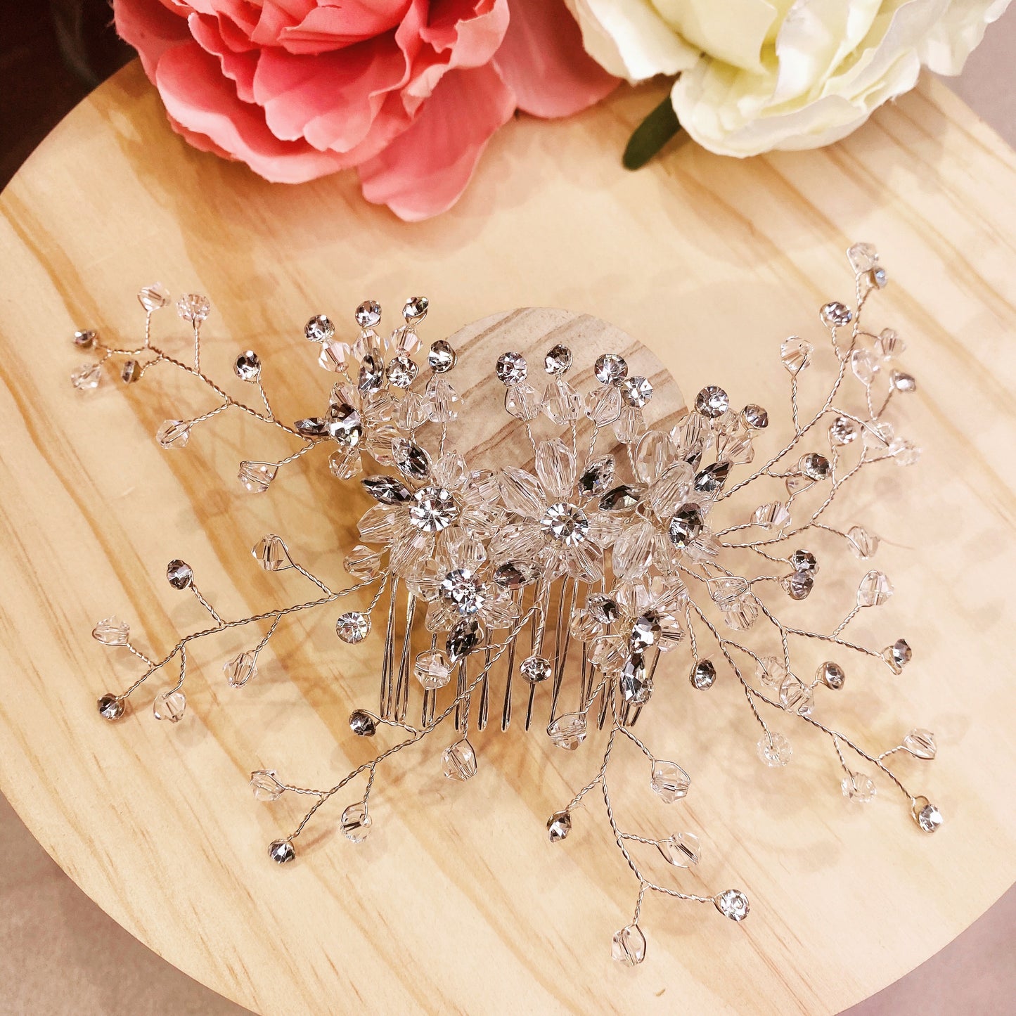 #07418213 Bridal Crystal/Alloy Hand Made Combs & Barrettes