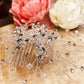 #07418213 Peignes et barrettes fabriqués à la main de mariée en cristal/alliage