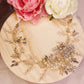 #09410012 Rhinestone Crystal Golden Headband