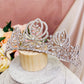 #13432003 Tiara de mariée de luxe en oxyde de zirconium - Élégant ornement de tête de mariage