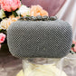 #12819102 Roses cover Rhinestone Clutches (Golden, Silver, Black)